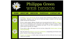 Desktop Screenshot of philippagreenwebdesign.co.uk