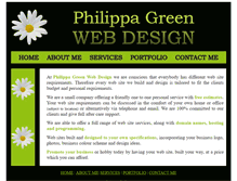 Tablet Screenshot of philippagreenwebdesign.co.uk
